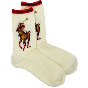 Women’s Ralph Lauren bear logo polo pony socks size 9 to 11